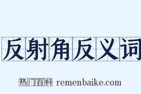 反射角反义词是什么意思的图片